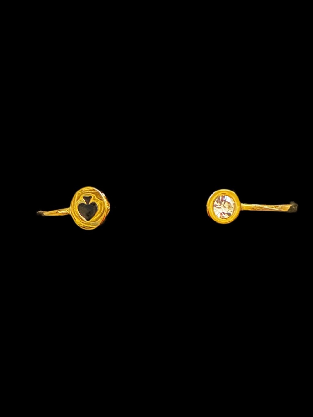 Kate Spade New York Gold Tone enamel, & crystal hinged cuff bracelet